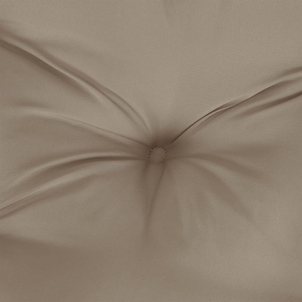 Lot de 2 Coussins d'extérieur - Coussins de palette - Coussins de Siège pour intérieur et extérieur taupe 50x50x7 cm tissu oxford - Image 7