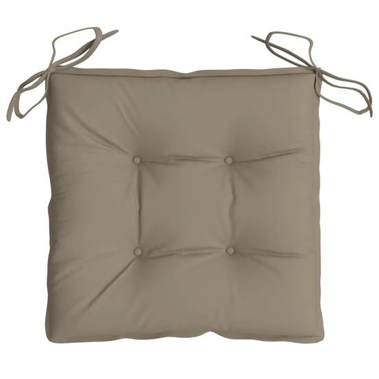 Lot de 2 Coussins d'extérieur - Coussins de palette - Coussins de Siège pour intérieur et extérieur taupe 50x50x7 cm tissu oxford - Image 6