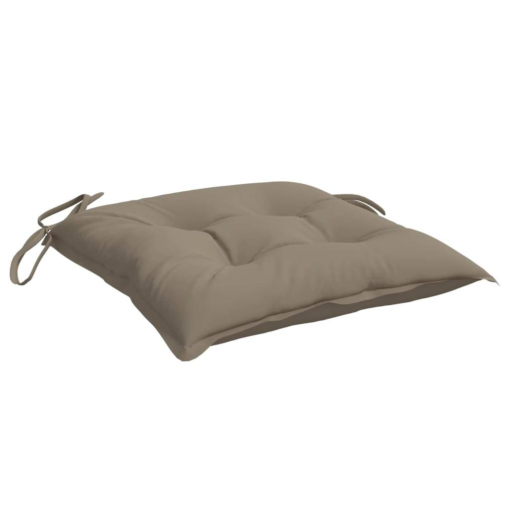 Lot de 2 Coussins d'extérieur - Coussins de palette - Coussins de Siège pour intérieur et extérieur taupe 50x50x7 cm tissu oxford - Image 5
