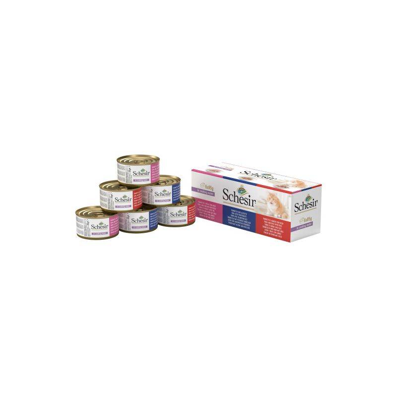 Autre - Pack de pâtée naturel 3 saveurs chat (boite 6x85g) - SCHESIR 6x85 g - Imagen 2