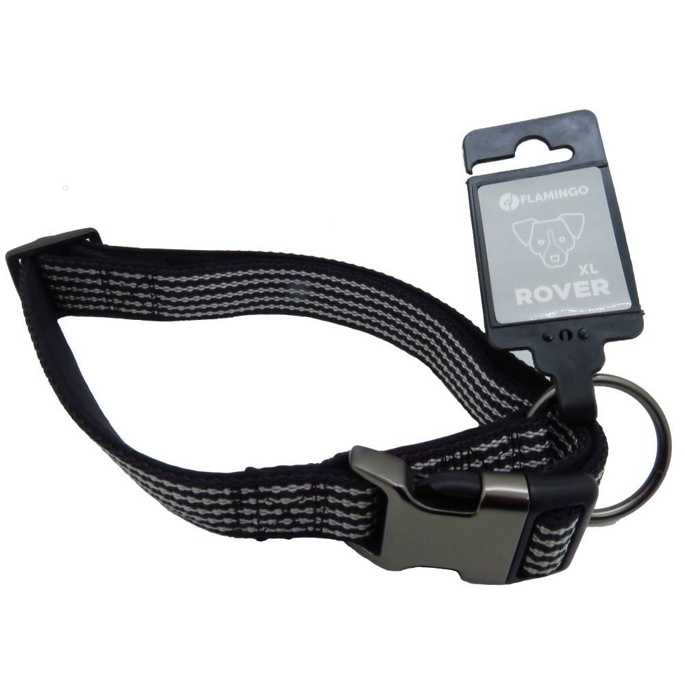 Collier Jannu noir réglable de 45 à 65 cm 25 mm taille XL pour chien - Imagen 3
