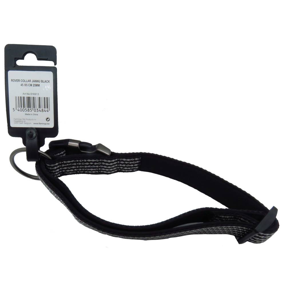Collier Jannu noir réglable de 45 à 65 cm 25 mm taille XL pour chien - Imagen 4