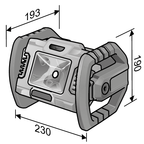 Projecteur de chantier LED 18V CL 2000 18.0 FLEX - sans batterie ni chargeur - 472921 - Imagen 2