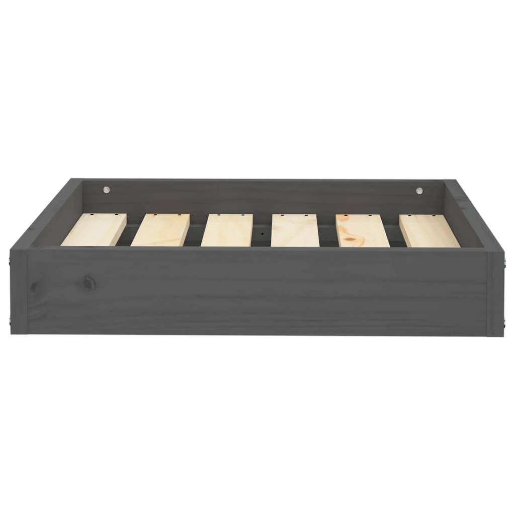 Vidaxl - Lit pour chien Gris 51,5x44x9 cm Bois de pin solide vidaXL 820848 - Imagen 4