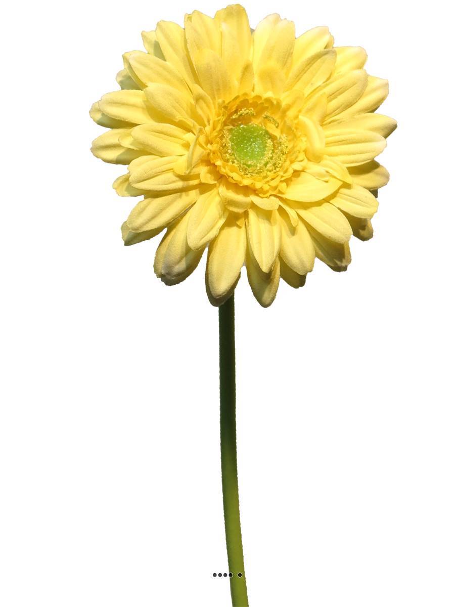 Artificielles - Gerbera artificiel, H 48 cm Jaune - BEST - couleur: Jaune - Imagen 3