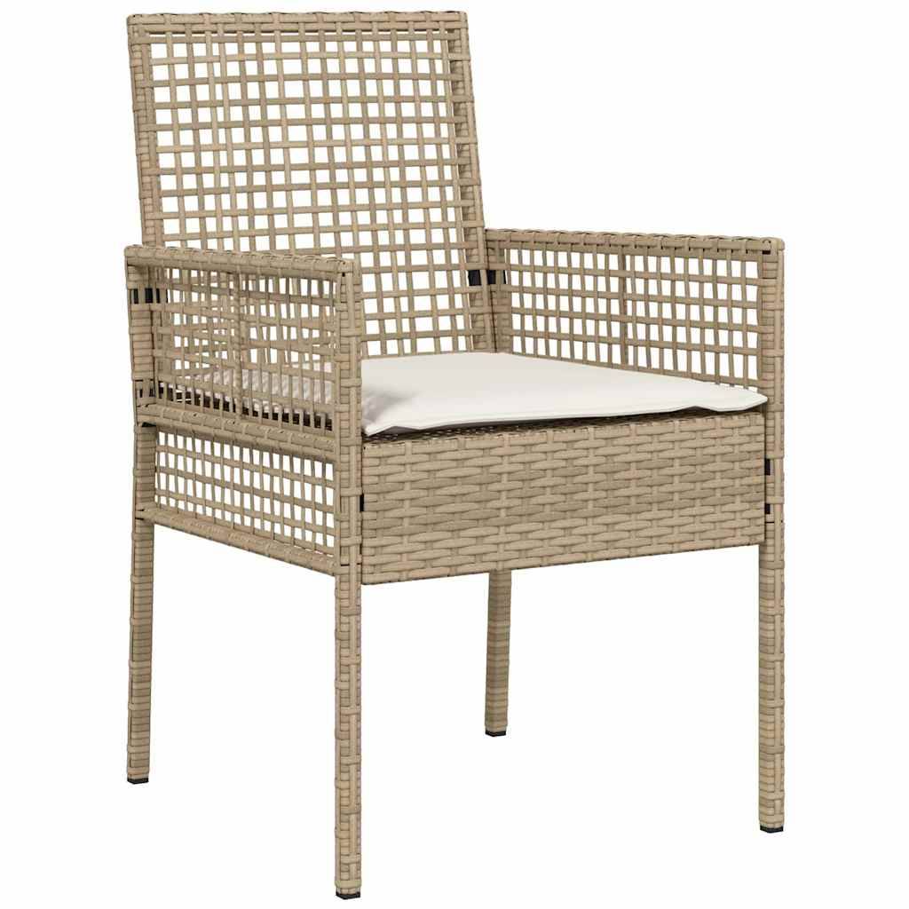 PANGIVO - Chaise de jardin polyrotin beige 55 x 53 x 85 cm (2 pcs), Poids :10.68kg - PANGIVO - Image 4