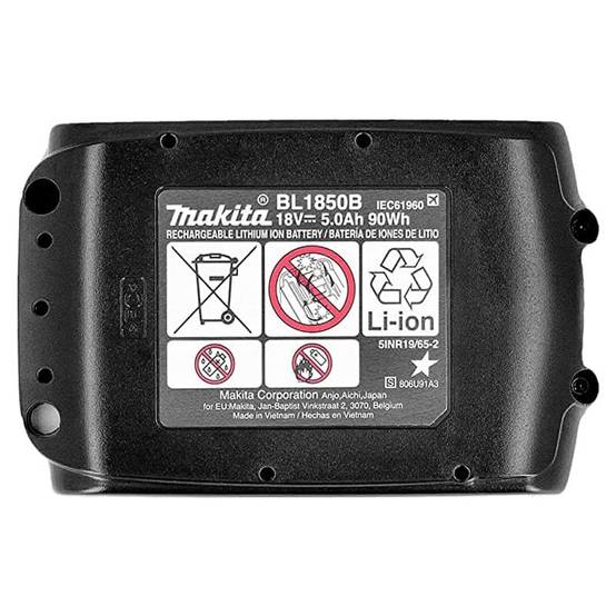 Batterie pour outil sans fil 18V 5Ah Li-ion LXT avec indicateur de charge BL1850B - MAKITA - 197280-8 - Image 5