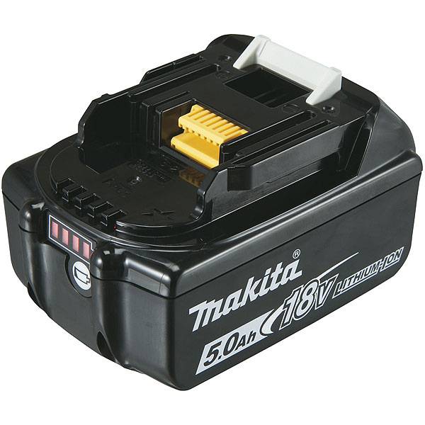 Batterie pour outil sans fil 18V 5Ah Li-ion LXT avec indicateur de charge BL1850B - MAKITA - 197280-8 - Image 1