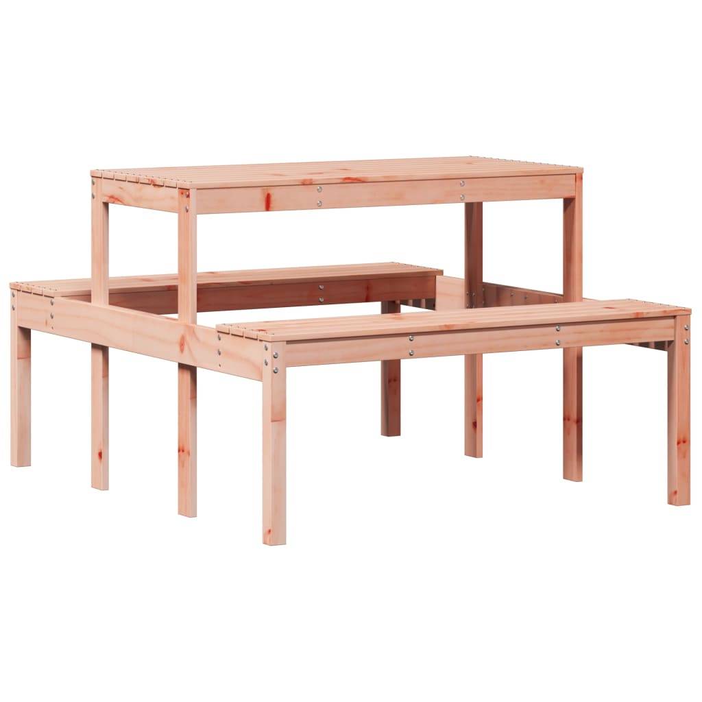 ComfortXL - Table de Pique-Nique 110cm en Bois de Douglas Massif Naturel avec Bancs Intégrés – ComfortXL Outdoor Living - Image 2