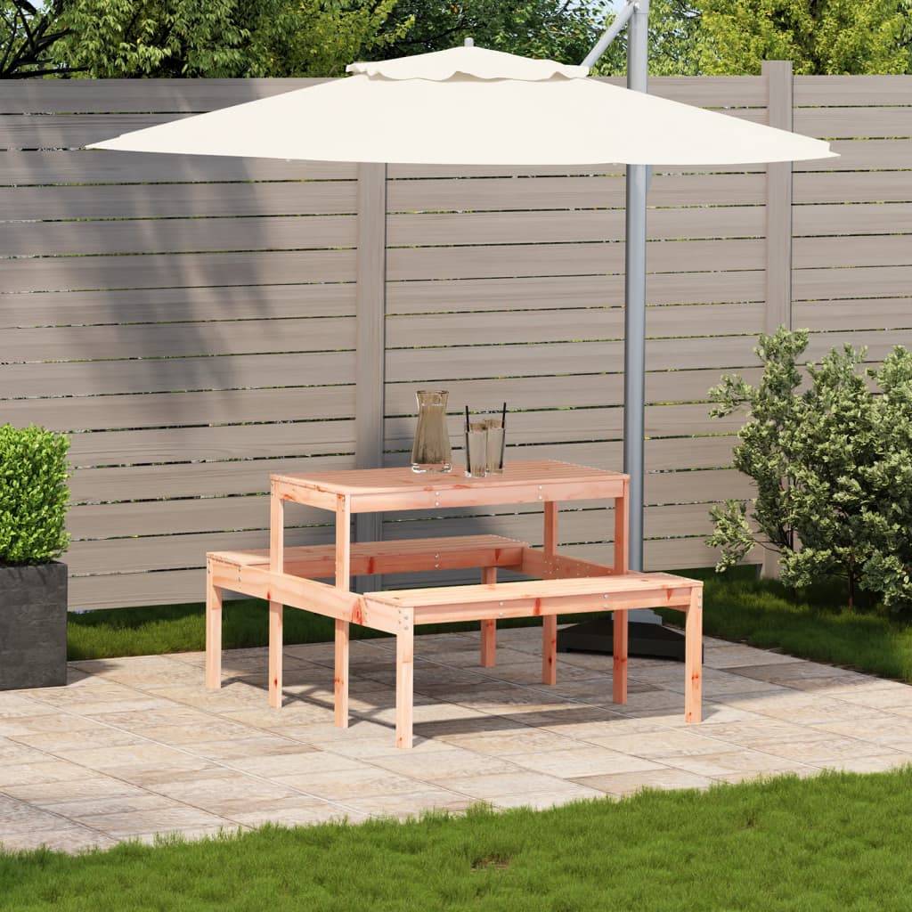 ComfortXL - Table de Pique-Nique 110cm en Bois de Douglas Massif Naturel avec Bancs Intégrés – ComfortXL Outdoor Living - Image 3