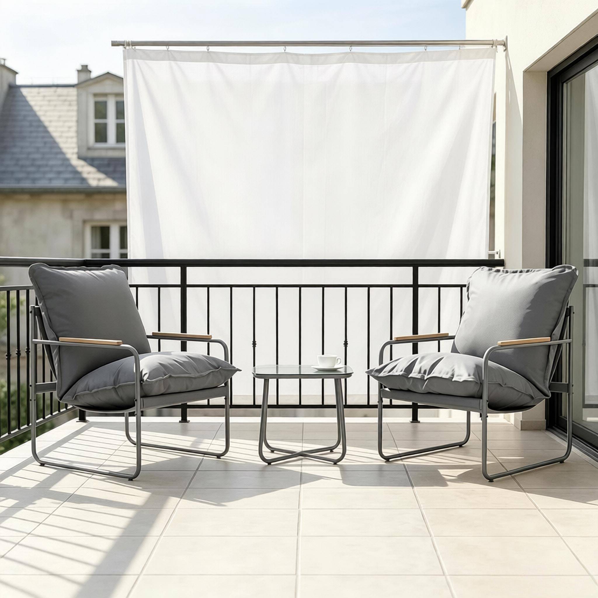 Set gris compact – résistant UV, parfait pour petits espaces - Image 5