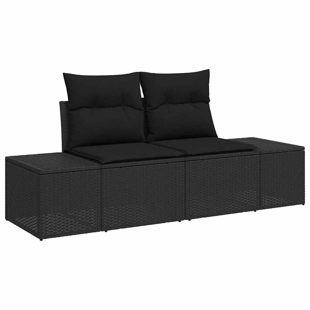 ComfortXL - Salon de Jardin Noir 6 Pièces avec Canapés Latéraux Style Moderne – ComfortXL Outdoor Living - Image 4