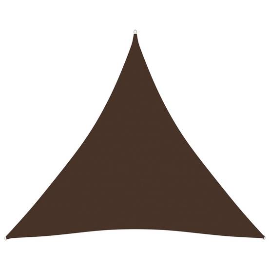 Helloshop26 - Voile toile d'ombrage parasol tissu oxford triangulaire 4 x 4 x 4 m marron - Imagen 1