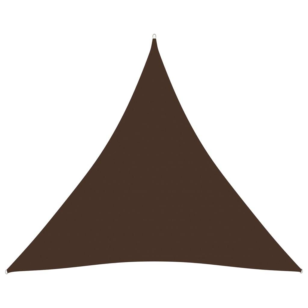 Helloshop26 - Voile toile d'ombrage parasol tissu oxford triangulaire 4 x 4 x 4 m marron - Imagen 1