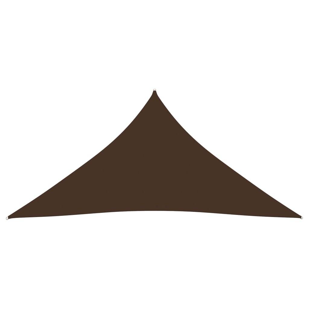 Helloshop26 - Voile toile d'ombrage parasol tissu oxford triangulaire 4 x 4 x 4 m marron - Imagen 2
