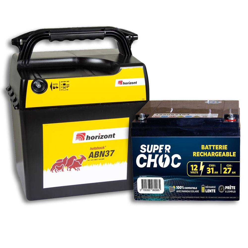 Horizont - Poste mixte ABN37 et batterie 12 V 31 Ah - Imagen 1
