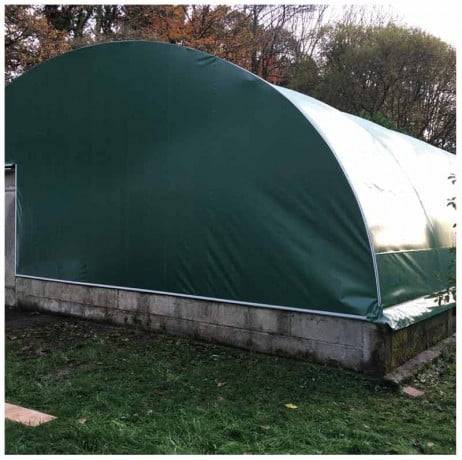 Plastidis - Bâche 250 microns verte blanche opaque - Long 15.50 m, Larg 6.50 m - Imagen 2