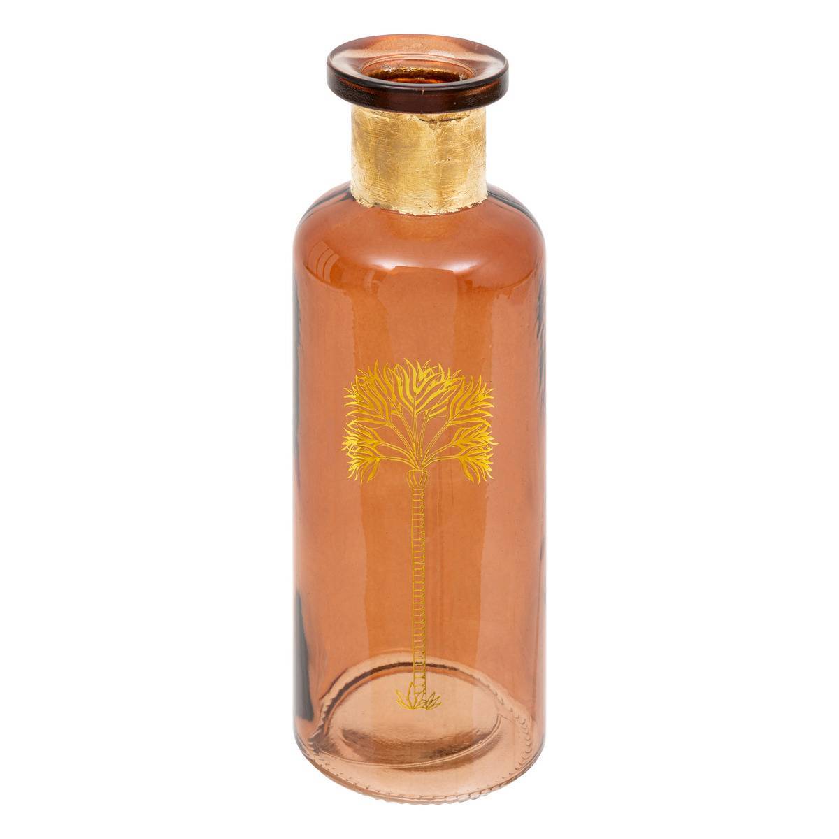 Atmosphera - Vase "Tropical boudoir" H22cm ambre - Atmosphera Créateur d'intérieur - Imagen 1