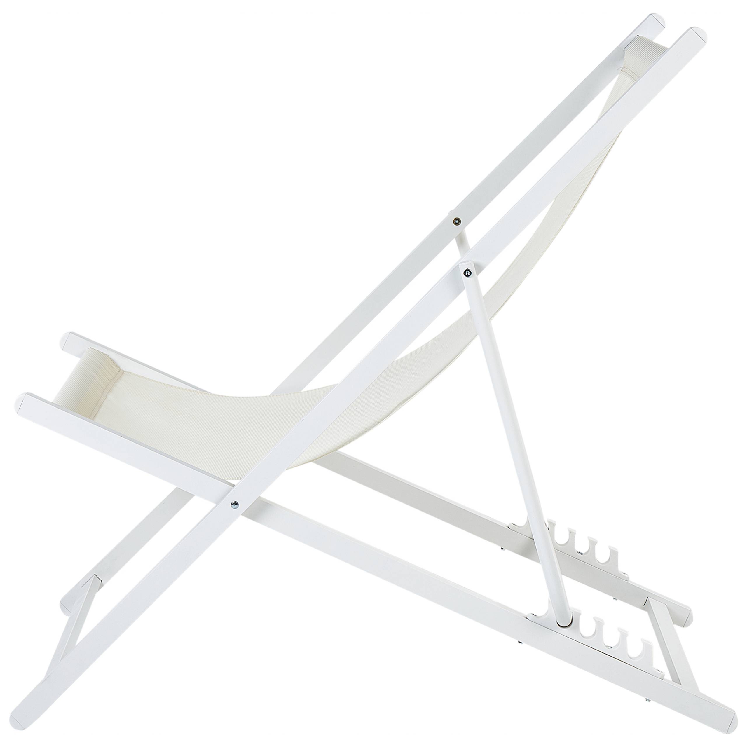 Beliani - Chaise longue Aluminium Beige clair LOCRI II - Beliani - Imagen 5
