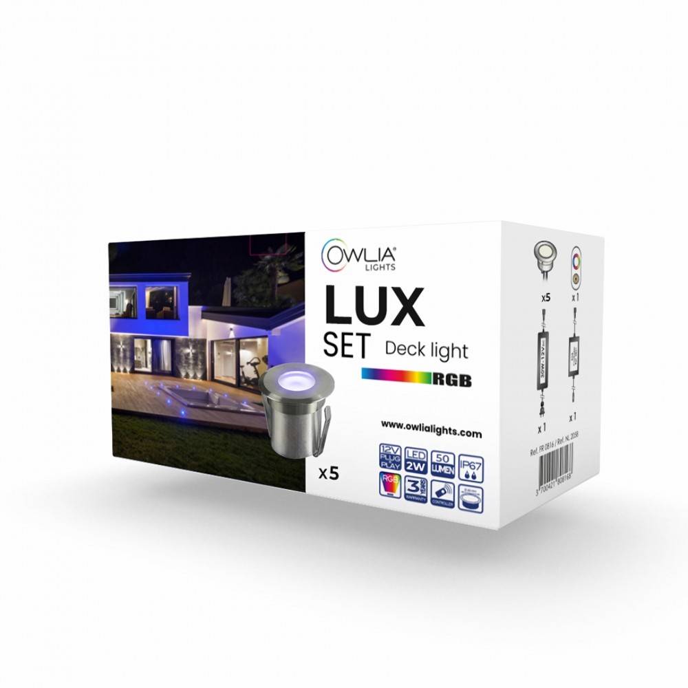 5 Spots LED LUX RGB - Transformateur 30W - 50 000 Heures de Durée de Vie Moyenne - PLUG and PLAY - Garantie 3 ans - Imagen 5