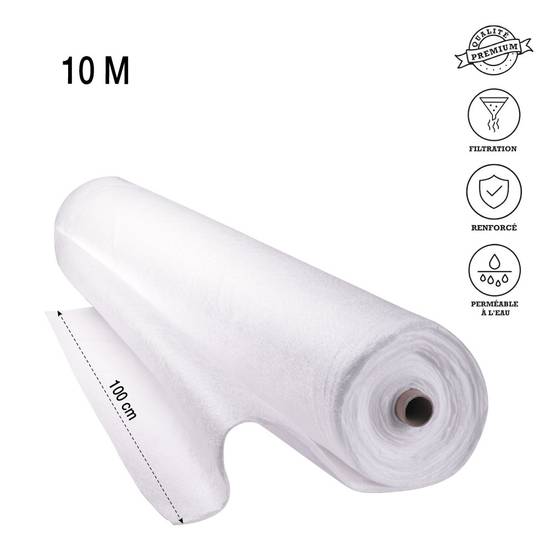 Rouleau géotextile 10 mètres 150g/m2 - TERRE JARDIN Unité - Image 7
