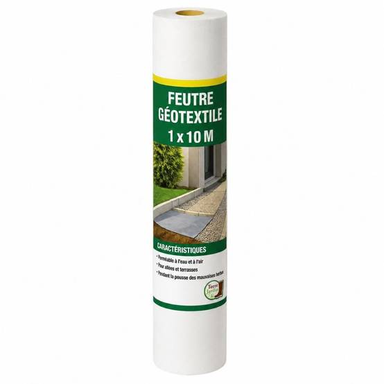 Rouleau géotextile 10 mètres 150g/m2 - TERRE JARDIN Unité - Image 1