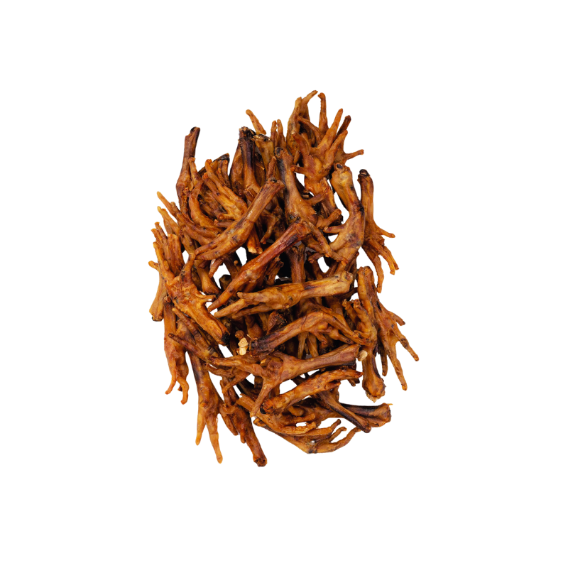 Pattes de poulet naturelles pour chiens – Friandises croquantes, source de calcium, 100% naturelles - Image 3