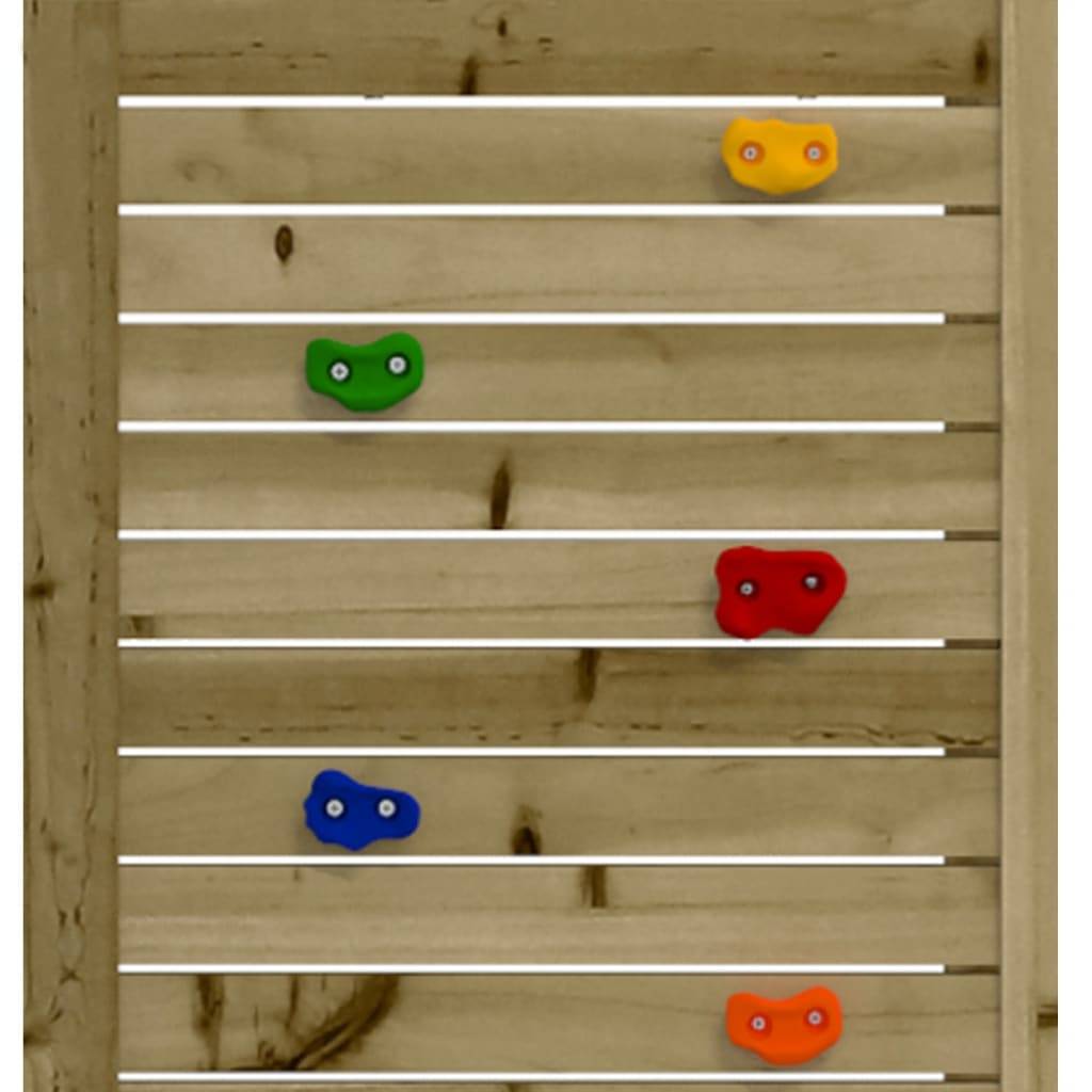 Helloshop26 - Aire de jeux d'extérieur balançoires toboggan portiques robuste jeux jardin 308 x 184 x 169 cm bois de pin imprégné - Imagen 8