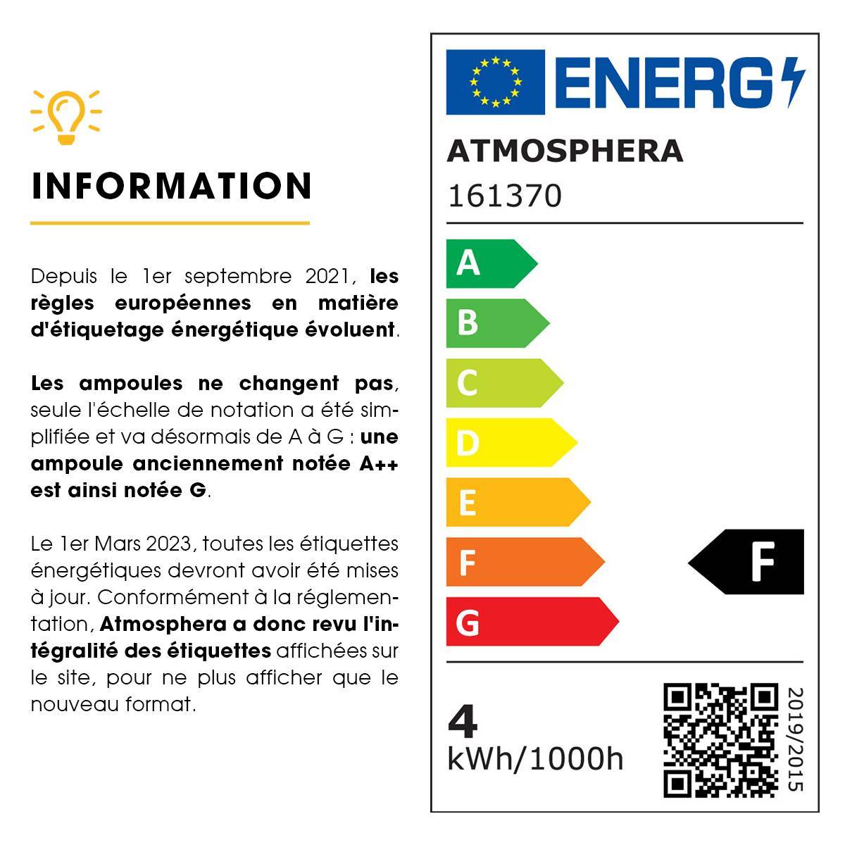 Atmosphera - Ampoule LED "Globe" ambre droit D13cm E27 - Atmosphera Créateur d'intérieur - Image 4
