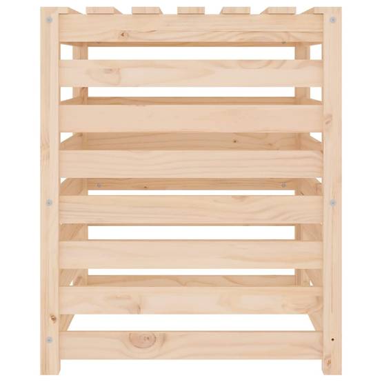 Composteur de jardin bois de pin massif 310L recyclage déchets organique Brun – ComfortXL Outdoor Living - Image 7