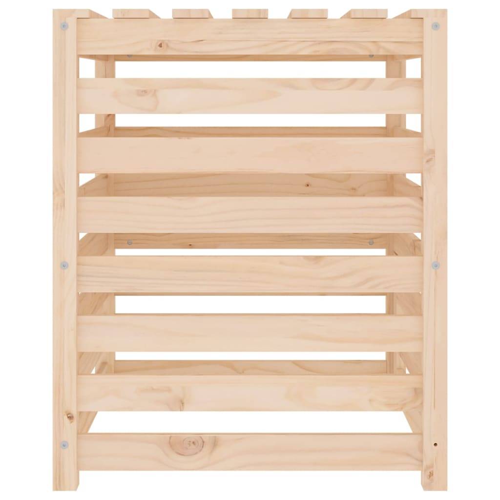 Composteur de jardin bois de pin massif 310L recyclage déchets organique Brun – ComfortXL Outdoor Living - Image 7