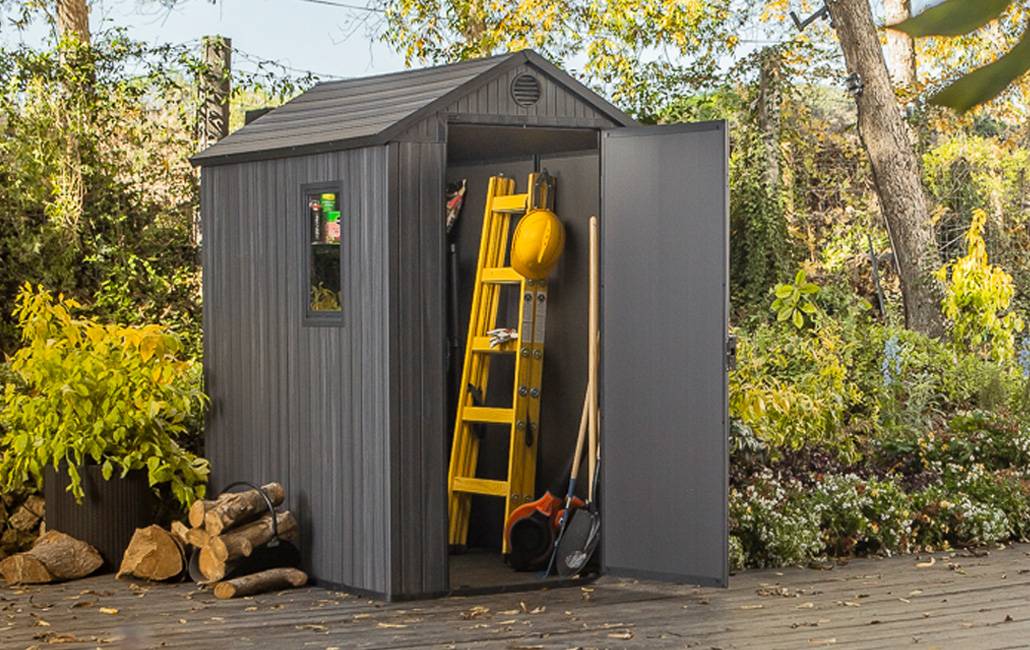 Keter - Abri jardin en résine DARWIN 46 - 2,2 m² - Gris - Imagen 4
