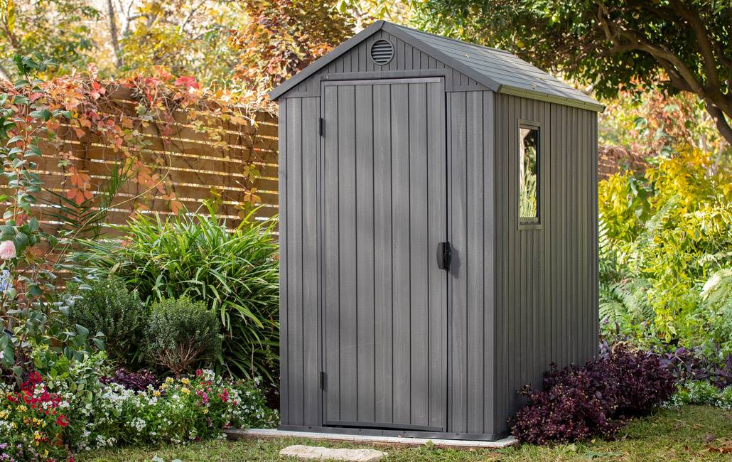 Keter - Abri jardin en résine DARWIN 46 - 2,2 m² - Gris - Imagen 2