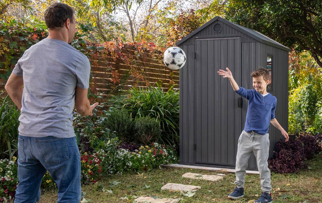 Keter - Abri jardin en résine DARWIN 46 - 2,2 m² - Gris - Imagen 3