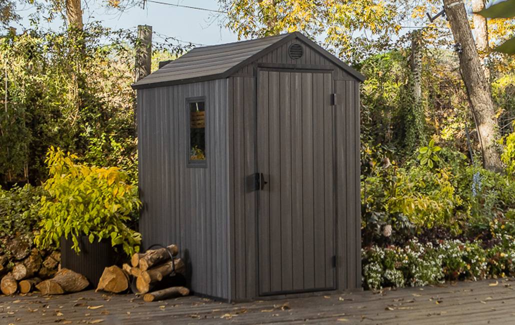 Keter - Abri jardin en résine DARWIN 46 - 2,2 m² - Gris - Imagen 5
