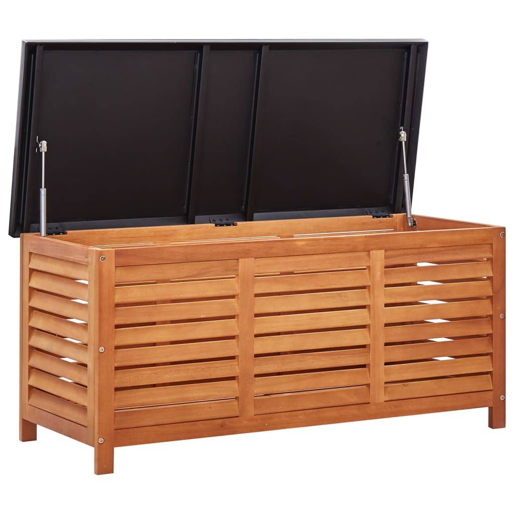 Vidaxl - Boîte de rangement de jardin 117x50x55 cm Eucalyptus solide vidaXL 47285 - Imagen 9
