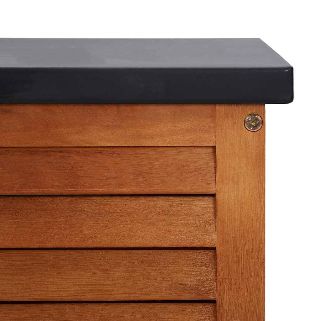 Vidaxl - Boîte de rangement de jardin 117x50x55 cm Eucalyptus solide vidaXL 47285 - Imagen 4