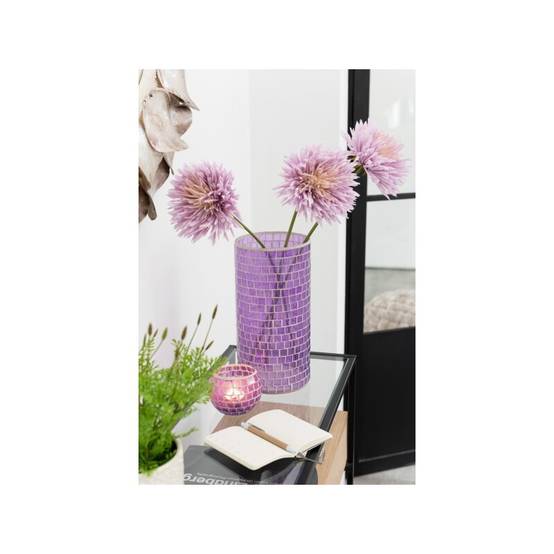 Vase bouteille en Verre Mauve 18x18x30cm Vase bouteille en Verre Mauve 18x18x30cm