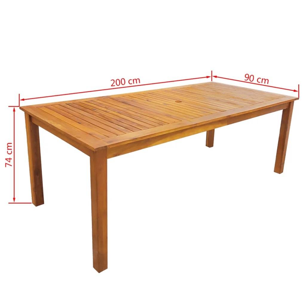 Vidaxl - Ensemble salle à manger d'extérieur 7 pièces - vidaXL - Bois - Marron Brun - Imagen 2