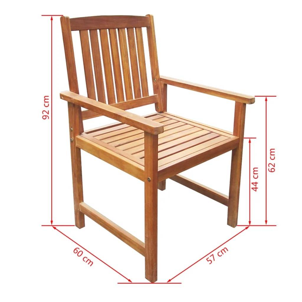 Vidaxl - Ensemble salle à manger d'extérieur 7 pièces - vidaXL - Bois - Marron Brun - Imagen 3