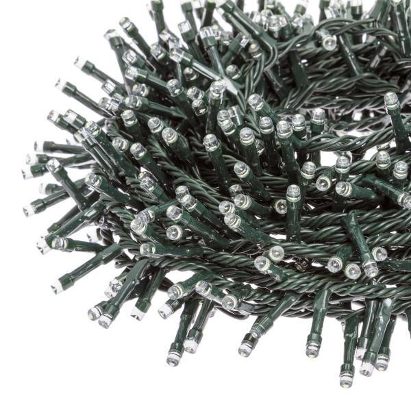 Lotti - Guirlande 30M 1500 LED Mini BOA multicolore minuteur 8 programmes câble vert foncé  Lotti - Imagen 10