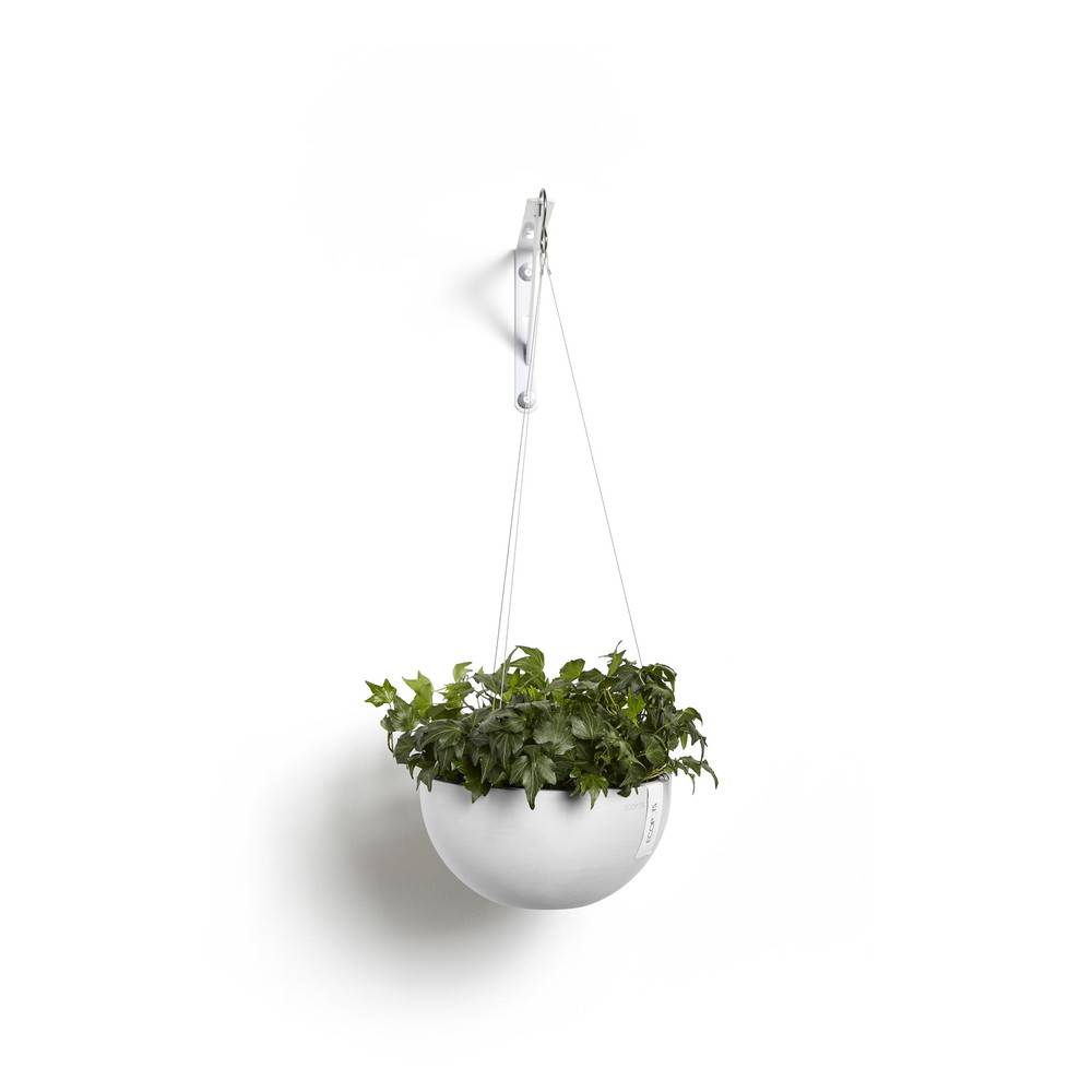 Ecopots - Pot supsendu Brussels 27 Blanc Pur - Ø 26,5 x H. 13 cm - 4,2 L ECOPOTS - Imagen 3