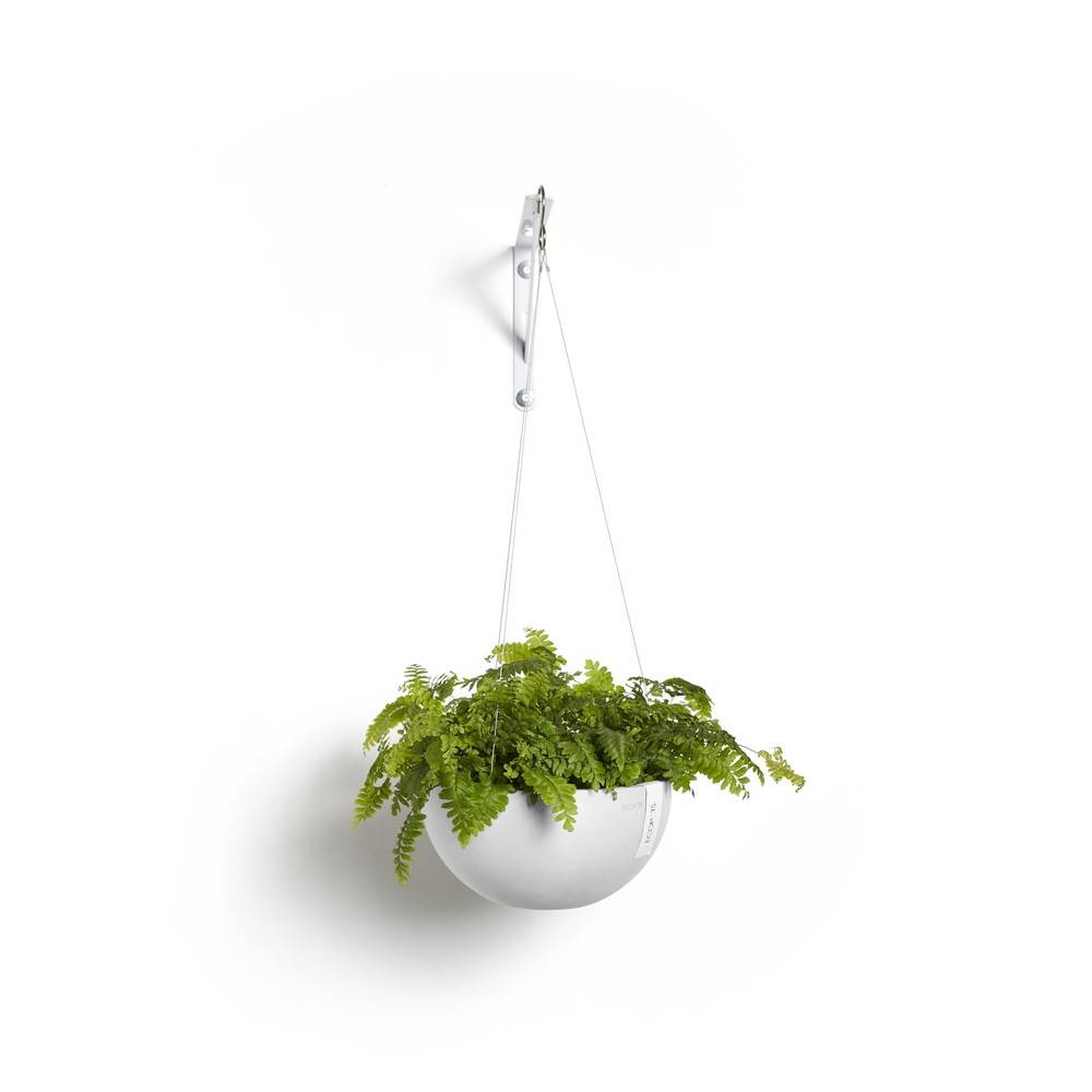 Ecopots - Pot supsendu Brussels 27 Blanc Pur - Ø 26,5 x H. 13 cm - 4,2 L ECOPOTS - Imagen 2