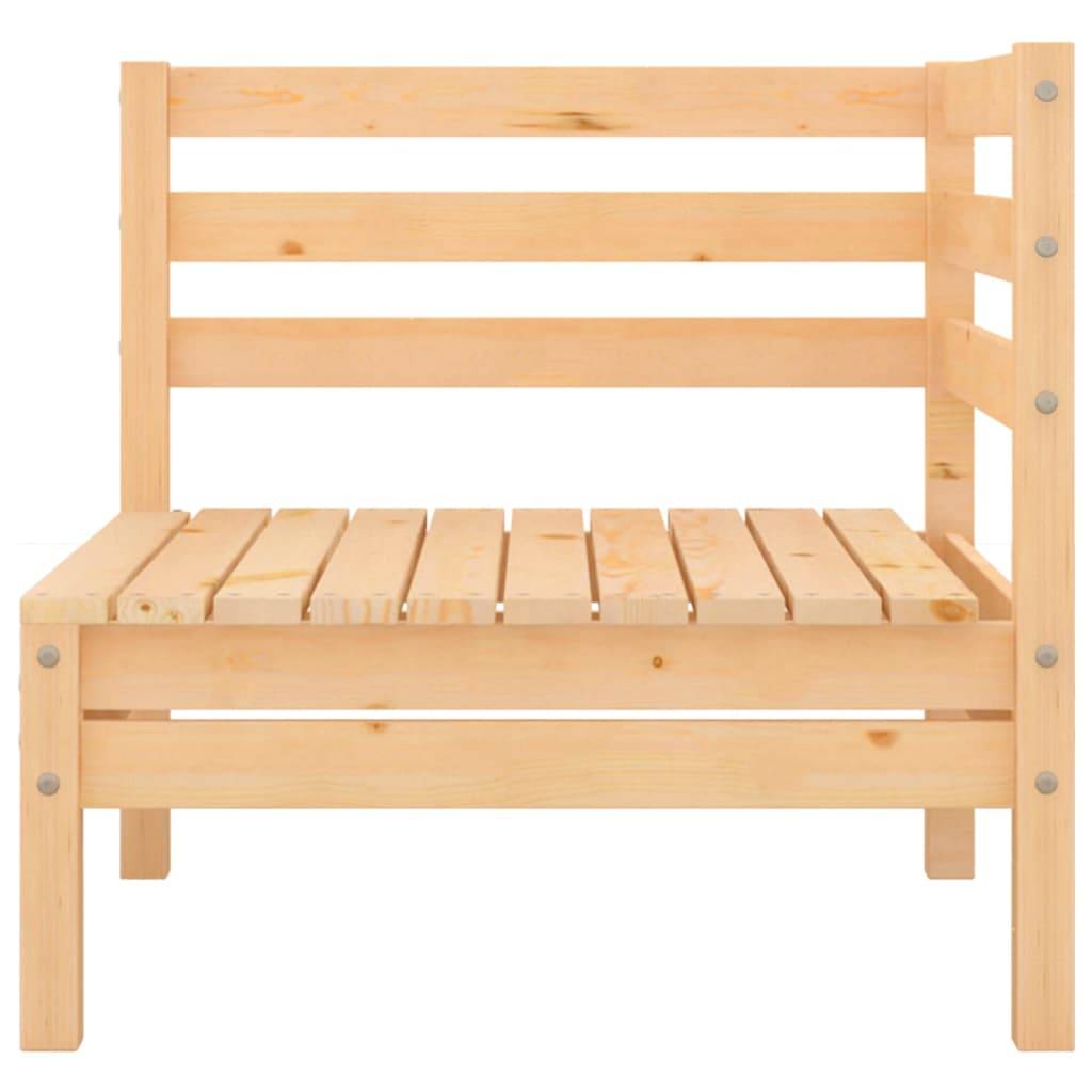Helloshop26 - Salon de jardin meuble d'extérieur ensemble de mobilier 4 pièces bois de pin massif - Imagen 3