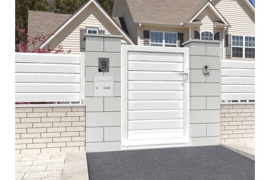 Ombrazur - Portillon brise-vue Blanc L 1000 x H 1707 mm OMBRAZUR - Imagen 2