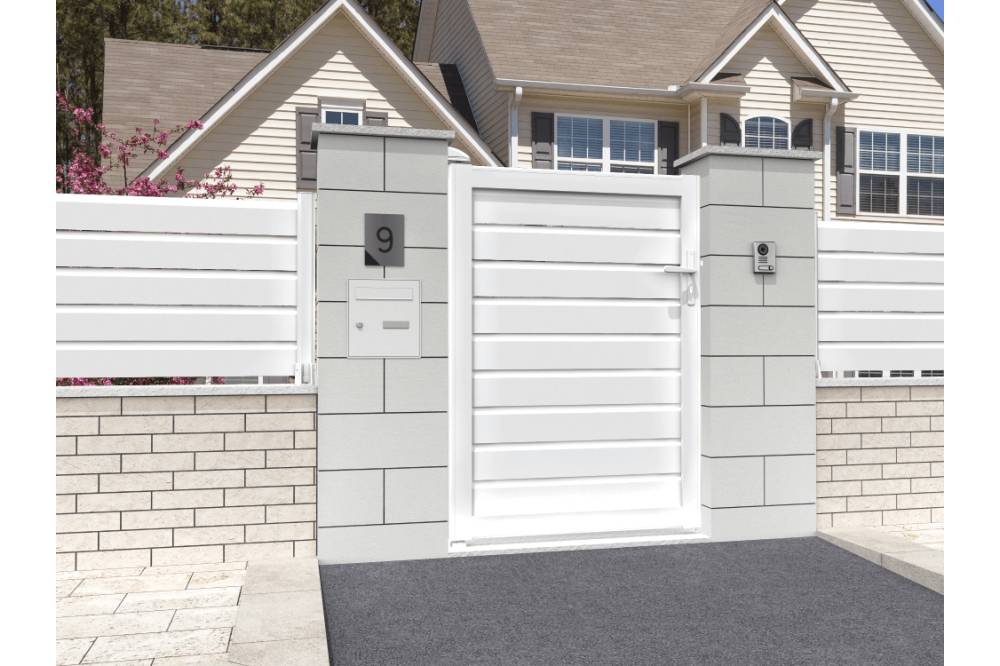 Ombrazur - Portillon brise-vue Blanc L 1000 x H 1707 mm OMBRAZUR - Imagen 2