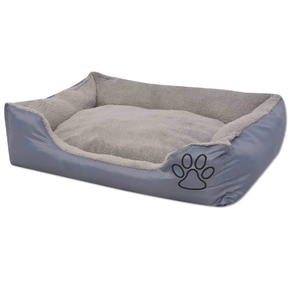 Vidaxl - Lit pour chiens avec coussin rembourré Taille S Gris vidaXL 170413 - Imagen 2