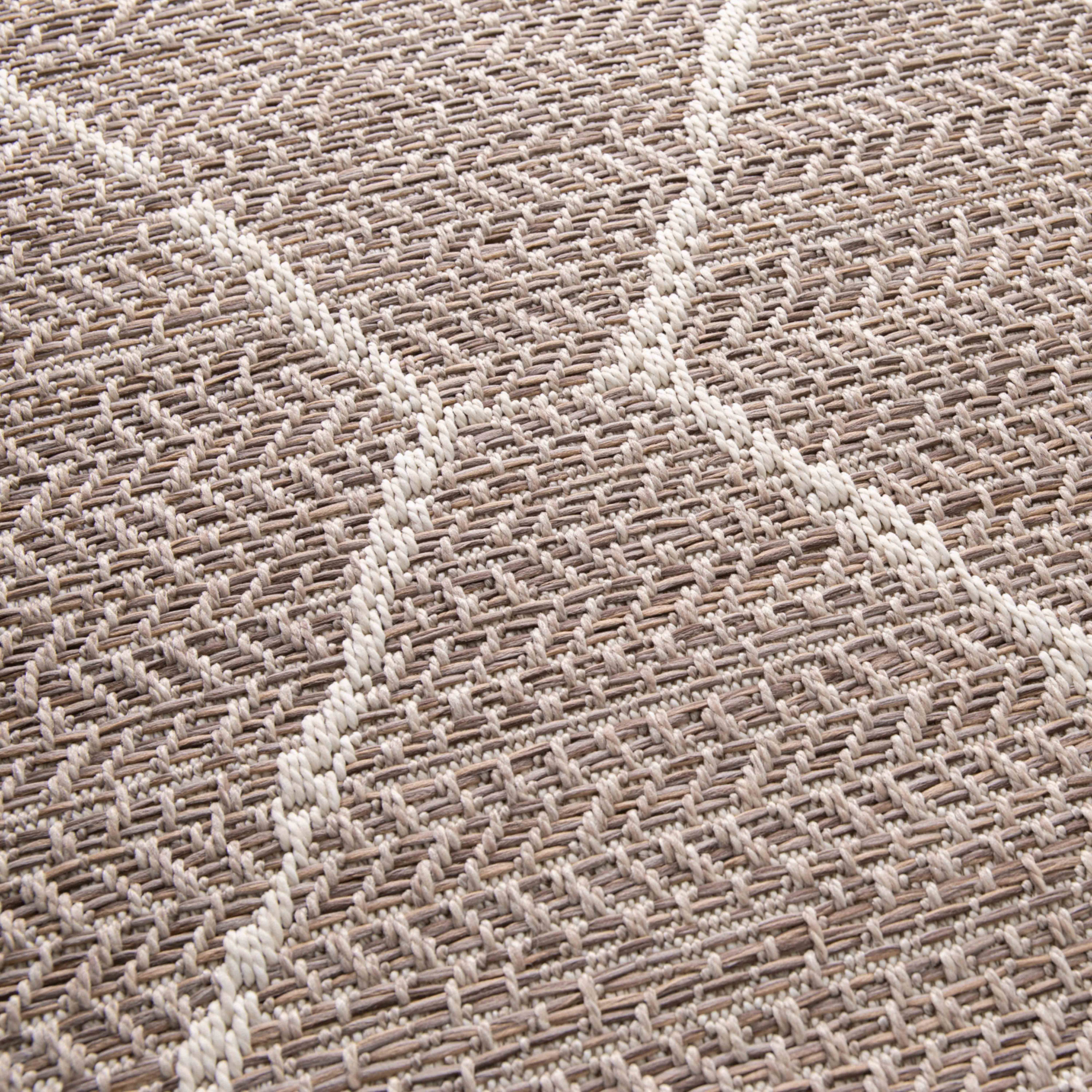 Oviala - Tapis d'extérieur en polypropylène 120 x 170 cm beige Karo - Oviala - Imagen 5