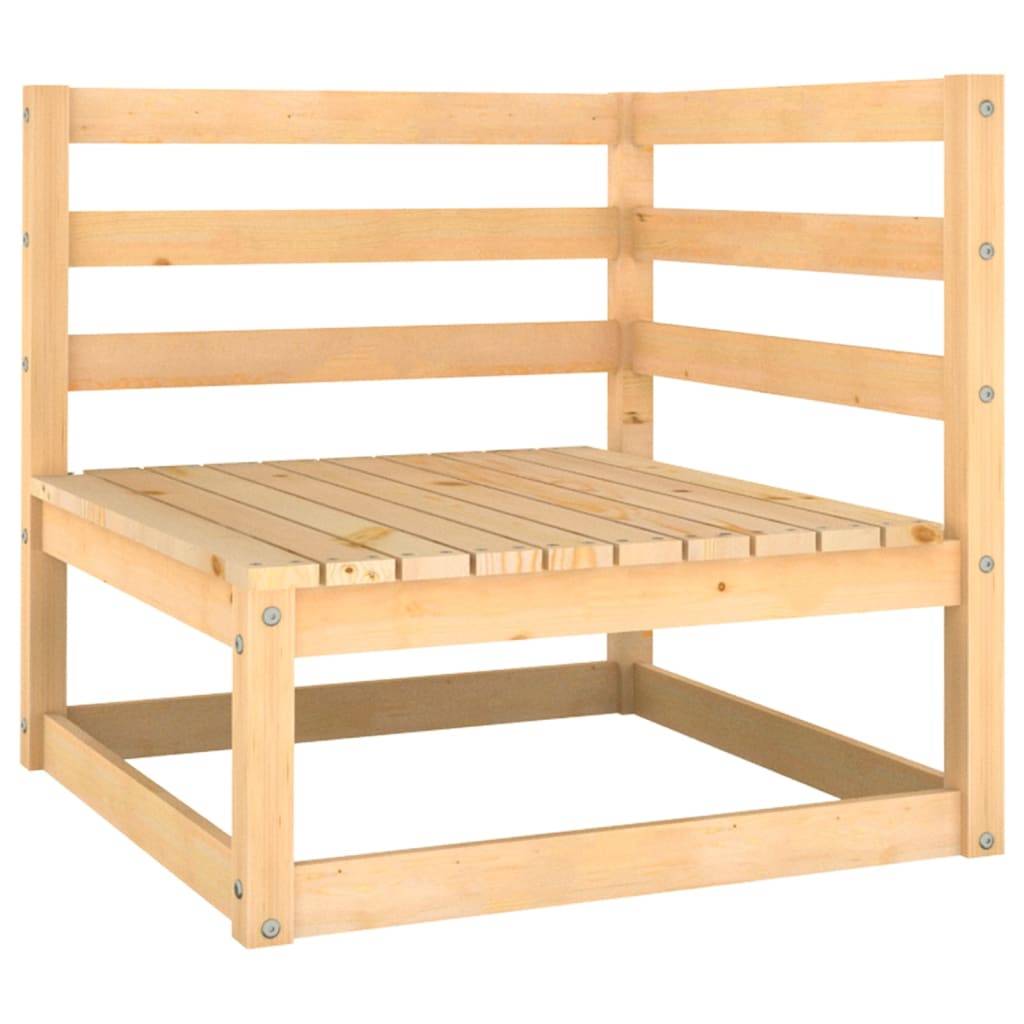 Helloshop26 - Salon de jardin meuble d'extérieur ensemble de mobilier 9 pièces avec coussins bois de pin massif - Imagen 2