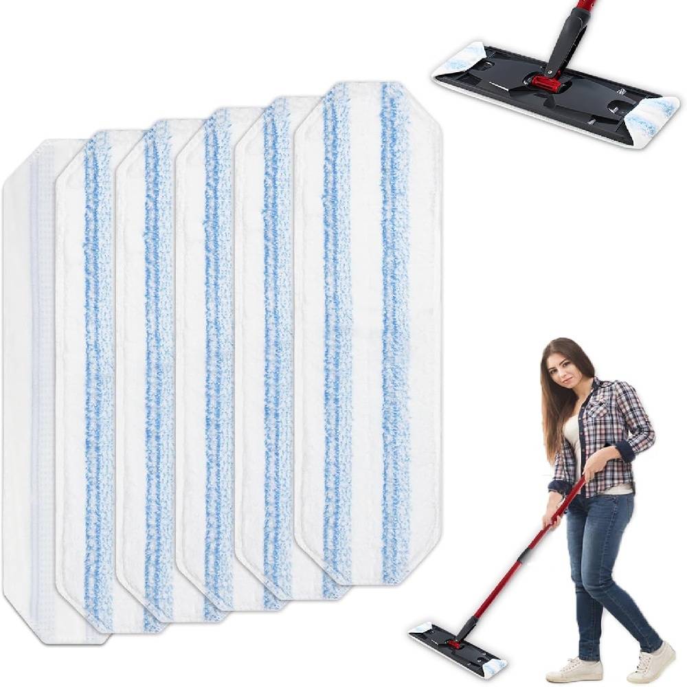 6 Rechanges pour Kit Mop Vileda H2PrO, Microfibre Absorbante -  IntiMeg - Image 1